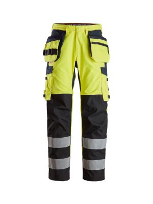 Snickers Werkbroek High Vis 6264 71workx Geel Navy 62646695 voor