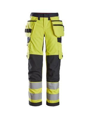 Snickers Werkbroek High Vis 6797 71workx Geel Navy 67976695 voor