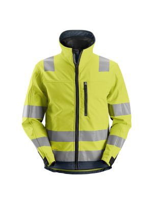 Snickers Werkjas Softshell High Vis 1230 71workx Geel Navy 12306695 voor