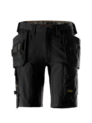 Snickers Korte Werkbroek AllroundWork 4-Weg Stretch 6118 0404 71workx Voor