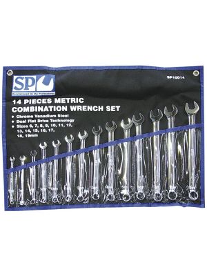 SP Tools SP10014 Ringsteeksleutelset 14-delig metrisch