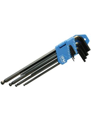 SP Tools SP34502 Binnenzeskant Stiftsleutelset met Kogelkop Sae 9-delig