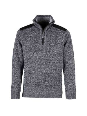 Storvik Liam Werktrui Pullover Teddy Fijn Gebreid Grijs Melange 8012-GM 71workx voor