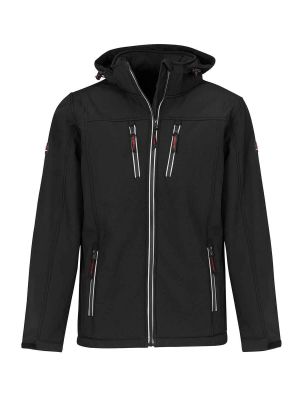 Storvik Softshell Werkjas Clive 2539 71workx zwart voorkant