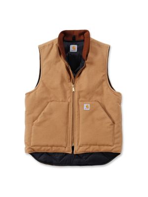 Carhartt V01 Duck Vest Arctic Quilt Lined - C. Brown