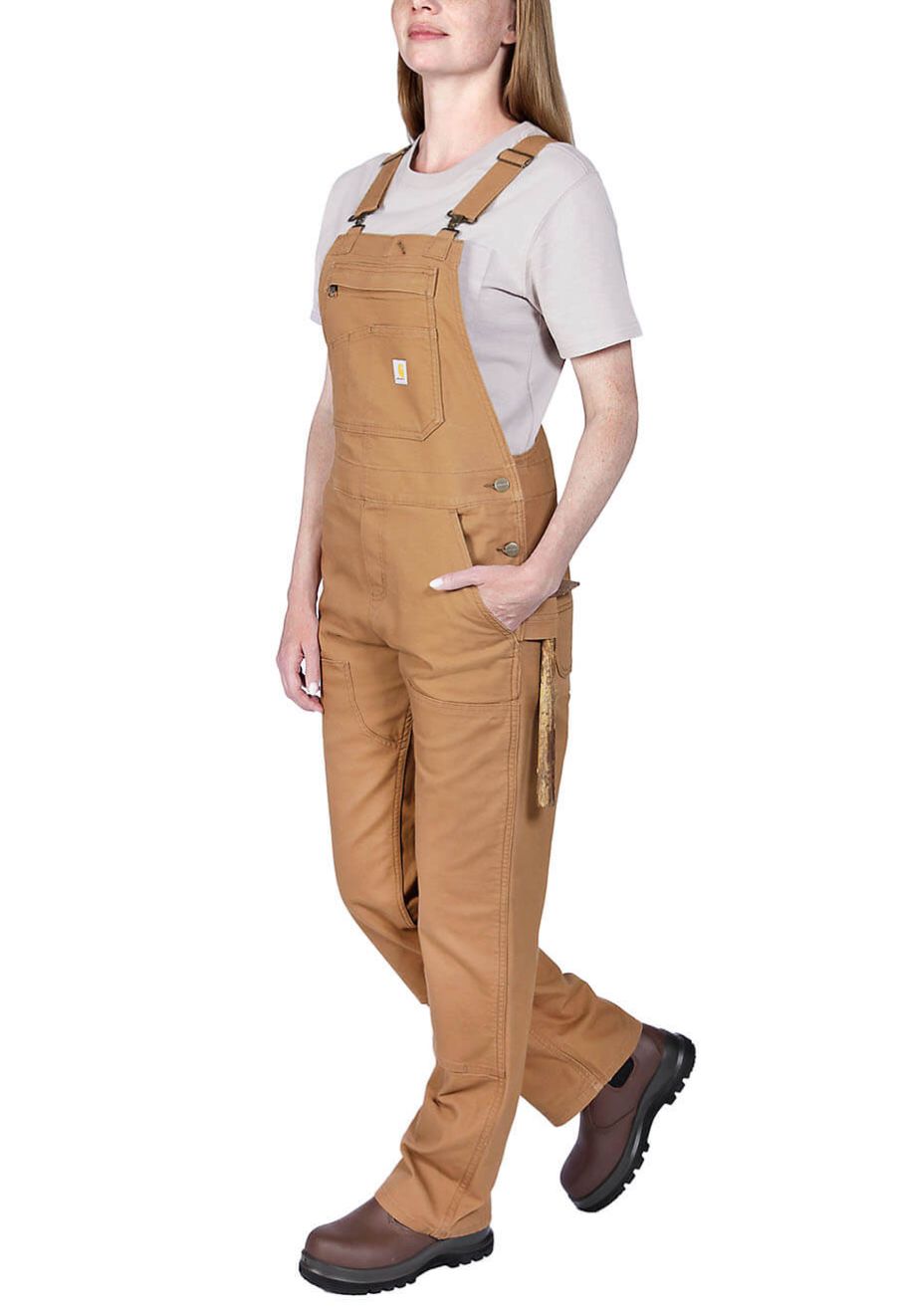Carhartt Duck Bib Overall Dames 106001 Bruin - 71workx.nl