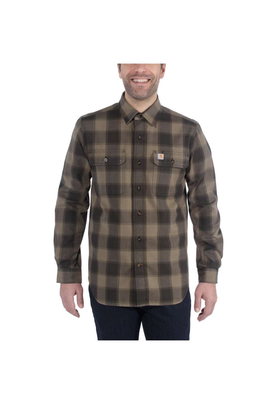 Carhartt hubbard slim fit flannel shirt hotsell