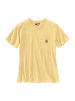 103067 Dames Werk T-shirt Pocket - Pale Sun Y24 - Carhartt - voor