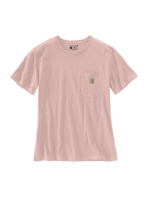 103067 Dames Werk T-shirt Pocket Ash Rose P15 Carhartt 71workx voor