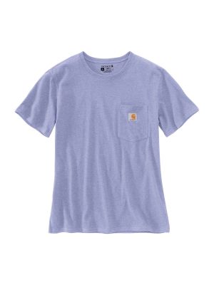 103067 Dames Werk T-shirt Pocket Soft Lavender Heather V45 Carhartt 71workx voor