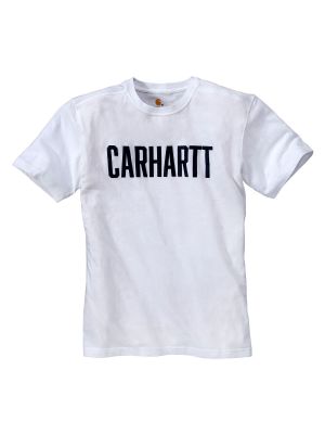 Carhartt 103203 Maddock Graphic Block Logo s/s T-Shirt - White