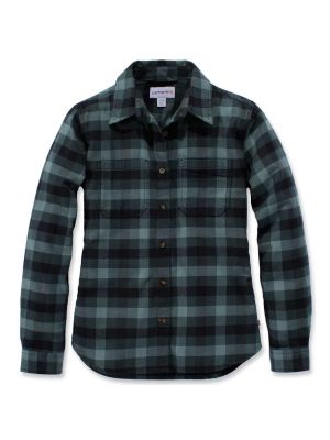 Carhartt 103226 Women's Hamilton Flannel Shirt - Balsam Green