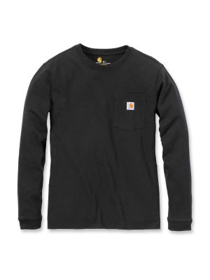 Carhartt 103244 Women's Pocket l/s T-Shirt - Black