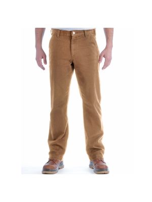 Carhartt 103339 Straight Fit Stretch Duck Dungaree - C. Brown
