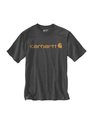 103361 Werk T-shirt Core Print Logo - Carbon Heather CRH - Carhartt - voor