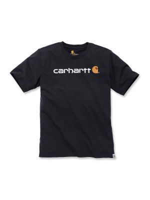 103361 Werk T-shirt Core Print Logo - Black BLK - Carhartt - voor