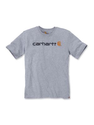 103361 Werk T-shirt Core Print Logo - Heather Grey 034 - Carhartt - voor