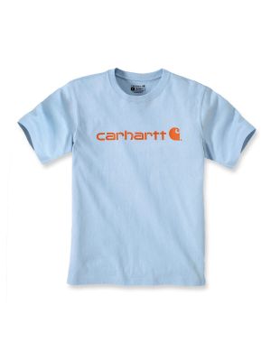 103361 Werk T-shirt Core Print Logo Carhartt Moonstone HA9 71workx voor