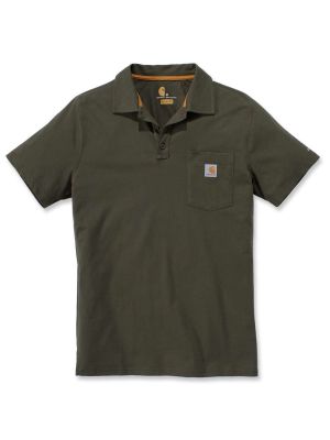 Carhartt 103569 Force® Cotton Delmont Pocket Polo - Moss