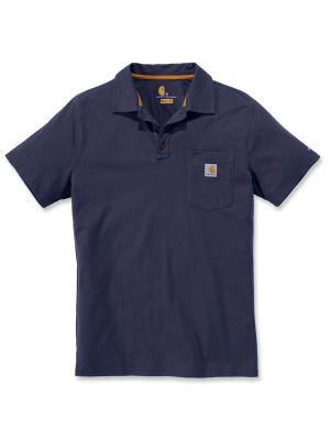 Carhartt 103569 Force® Cotton Delmont Pocket Polo - Navy