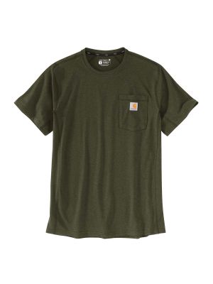 104616 Werk T-shirt Force Flex - Basil Heather G73 - Carhartt - voor