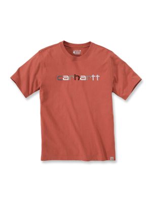 105797 Werk T-shirt Graphic Logo Carhartt 71workx Terracotta Q53 voor