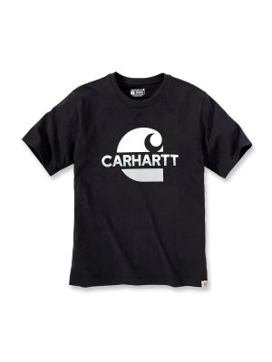 105908 Werk T-shirt Graphic Logo Carhartt 71workx Black BLK voor