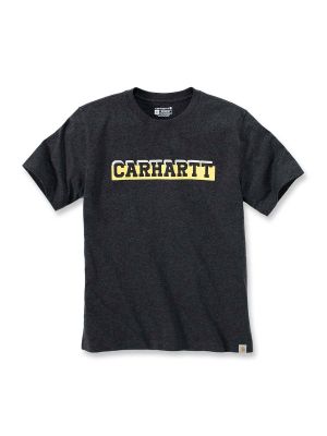 105909 Werk T-shirt Graphic Logo Carhartt 71workx Carbon Heather CRH voor