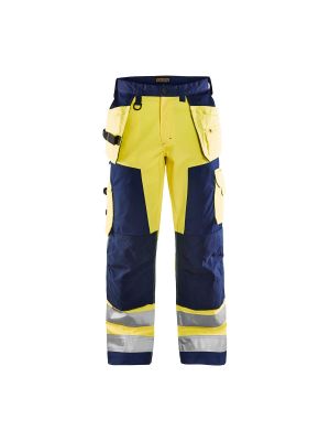 High Vis Craftsman Trouser 1568 High Vis Geel/Marine - Blåkläder