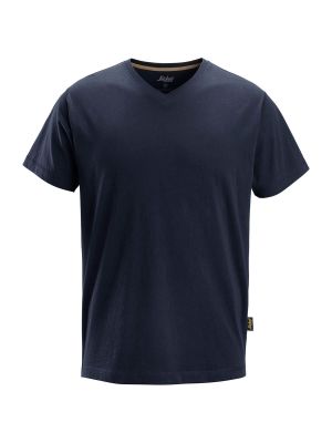 2512 Werk T-shirt V-Hals Snickers Navy 9500 71workx voor
