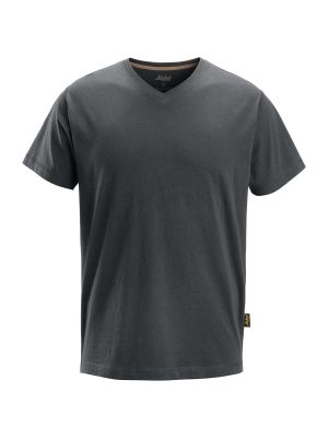 2512 Werk T-shirt V-Hals Snickers Steel Grey 5800 71workx voor
