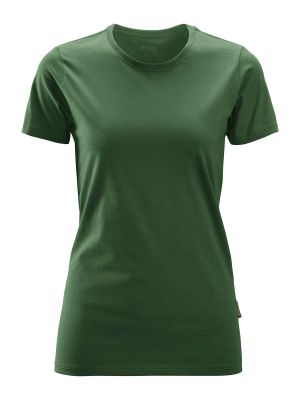 2516 Dames Werk T-shirt Snickers Forest Green 3900 71workx voor