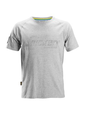 2580 Werk T-shirt 3D Logo Grey Melange 2800 Snickers 71workx voor