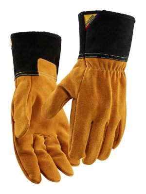 2840-1461 Hittebestendige Handschoenen - 7598 Bruin/Donkergrijs - Blåkläder - voorkant