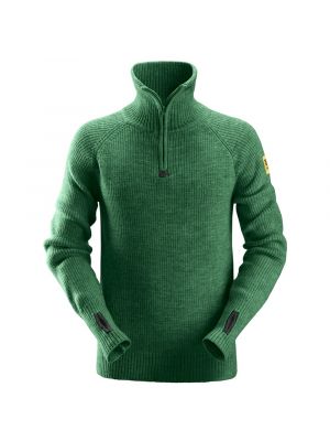 Snickers 2905 ½-Zip Wollen Sweater - Forest Green