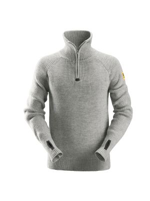 Snickers 2905 ½-Zip Wollen Sweater - Grey