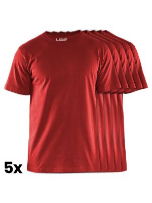 Blåkläder 3325-1042 T-shirt 5-Pack - Red