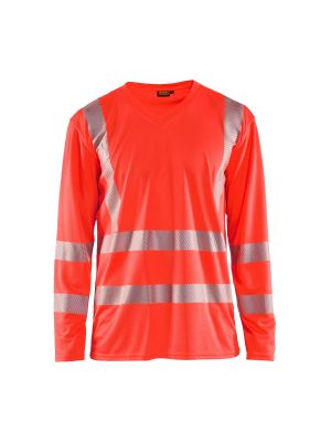UV T-Shirt High Vis Long Sleeve 3385 High Vis Rood - Blåkläder