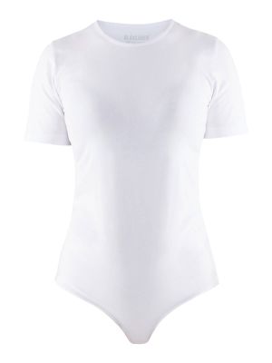 3404-1029 Dames Werk T-Shirt Body Blåkläder Wit 1000 71workx Voor