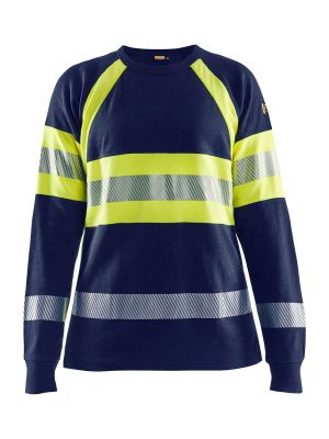 3493-1761 Women's High Vis T-Shirt Long Sleeve Fireproof - Blåkläder