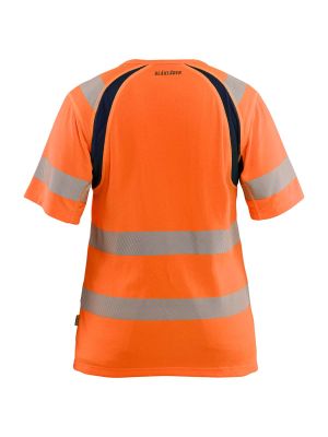 Blåkläder Werk T-Shirt High Vis Dames 3503 Oranje Marine