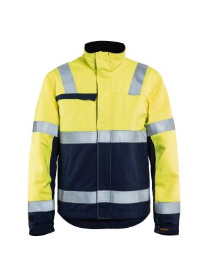 Multinorm Winter Jacket 4069 High Vis Geel/Marineblauw - Blåkläder