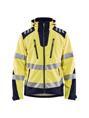Blåkläder 4491-2513 Softshell jacket - Vis Yellow / Navy
