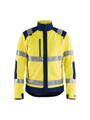 High Vis Windproof Fleece Jacket 4888 High Vis Geel/Marineblauw - Blåkläder