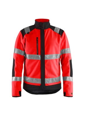 High Vis Windproof Fleece Jacket 4888 High Vis Rood/Zwart - Blåkläder