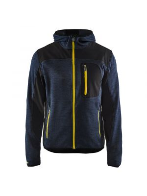Blåkläder 4930-2117 Knitted Jacket - Dark Navy/Yellow