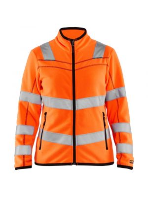 Ladies Microfleece Jacket High Vis 4966 Orange - Blåkläder