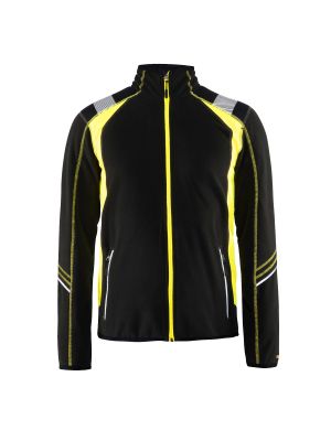 Micro Fleece Jacket 4993 Zwart/High Vis Geel - Blåkläder