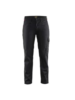 Ladies Industry Trousers 7104 Zwart/Rood - Blåkläder