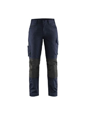 Ladies Service Trousers With Stretch 7195 Donker Marineblauw/Zwart  - Blåkläder